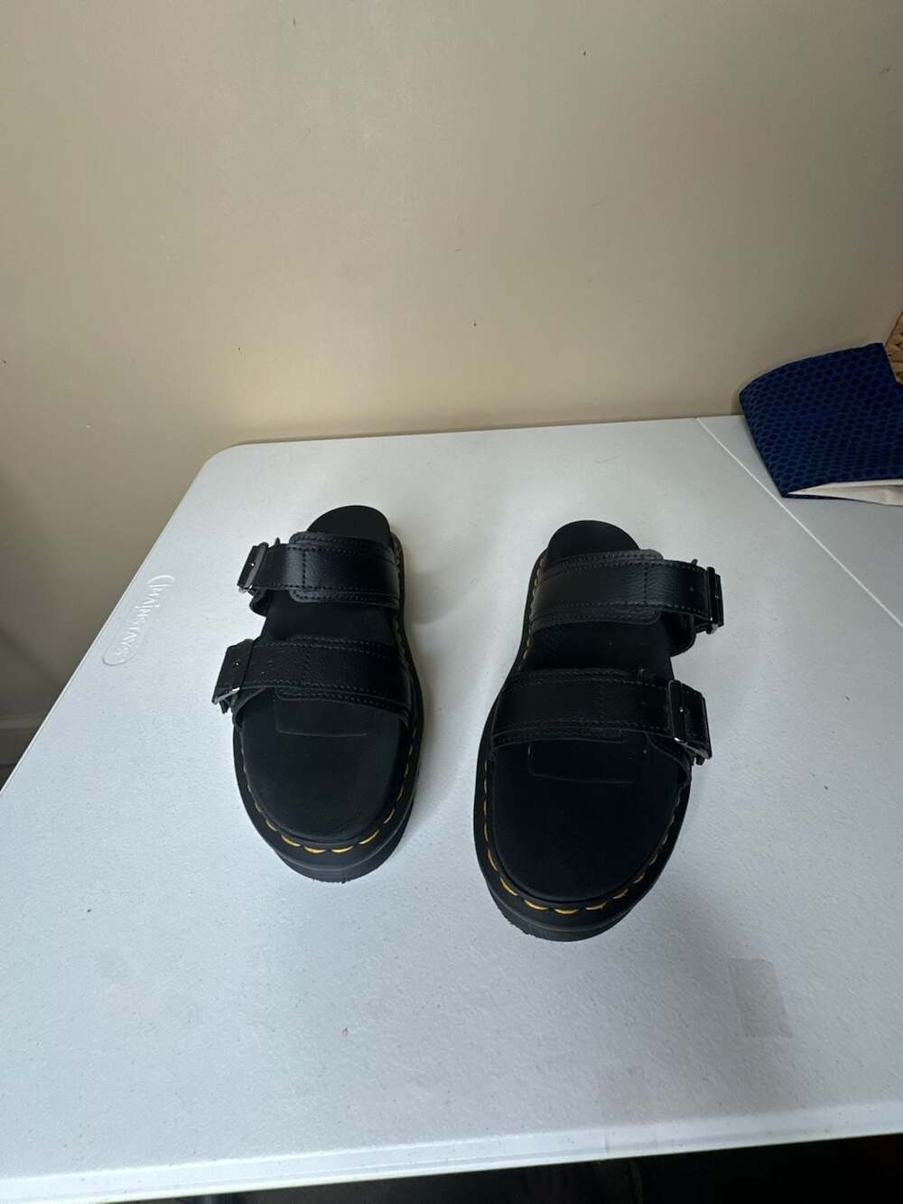 Dr. Martens Myles Size US 7 / EU 39 Black Leather Sandals